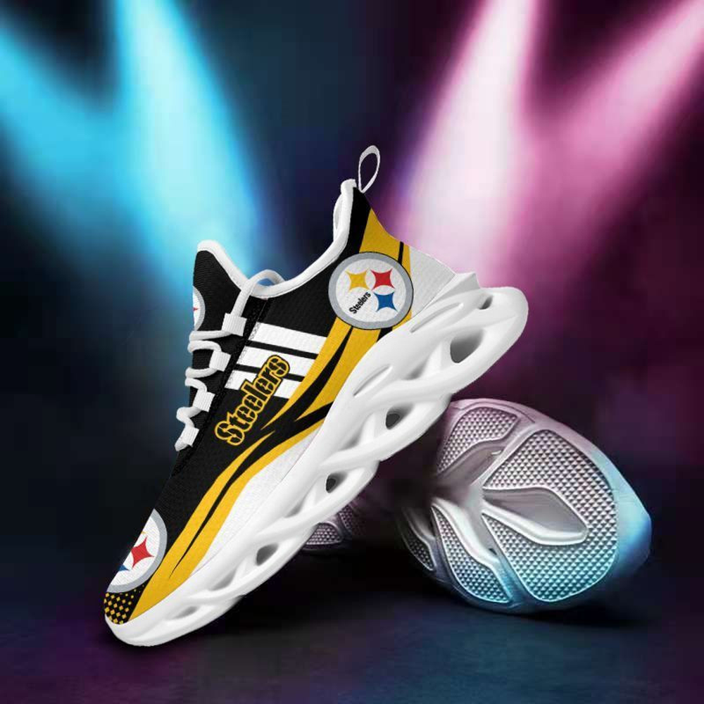 Ideafootwear Pittsburgh Steelers Max Soul Shoes Sneakers For Men And Women 7