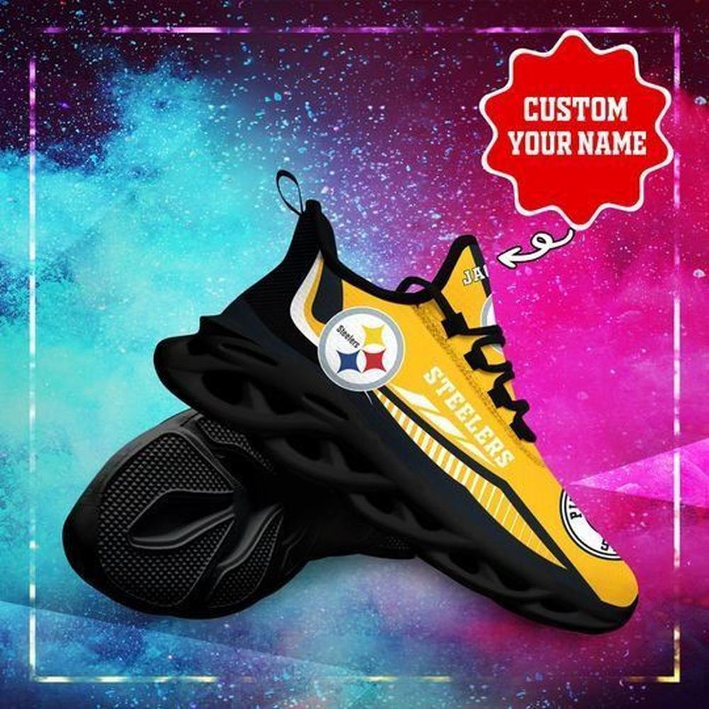 Ideafootwear Pittsburgh Steelers Max Soul Shoes Sneakers For Men And Women 26