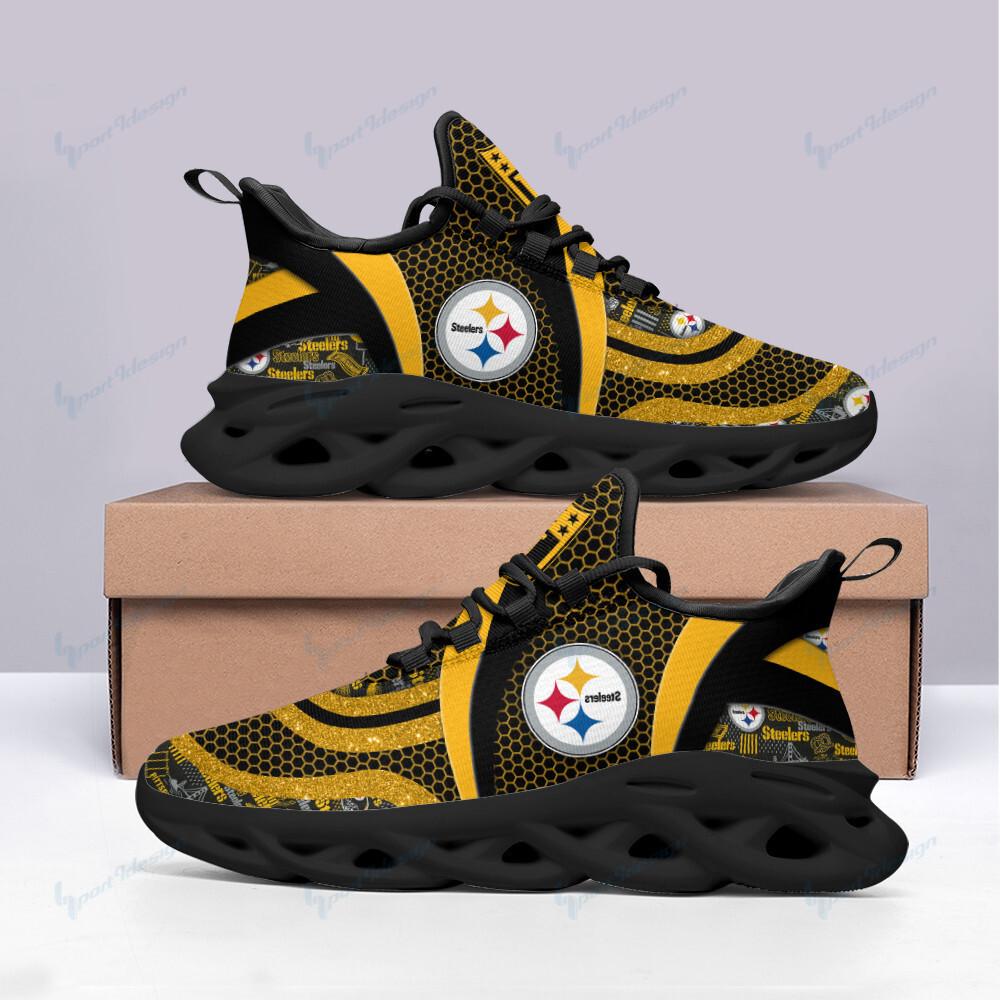 Ideafootwear Pittsburgh Steelers Max Soul Shoes Sneakers For Men And Women 70