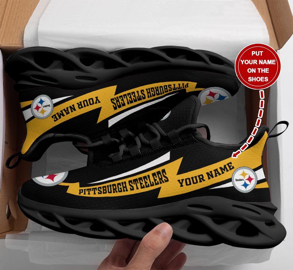 Ideafootwear Pittsburgh Steelers Max Soul Shoes Sneakers For Men And Women 101