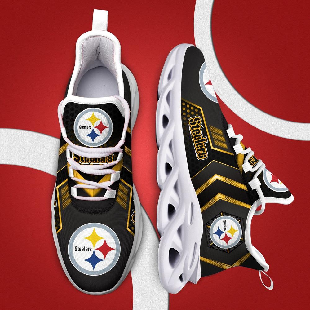 Ideafootwear Pittsburgh Steelers Max Soul Shoes Sneakers For Men And Women 6
