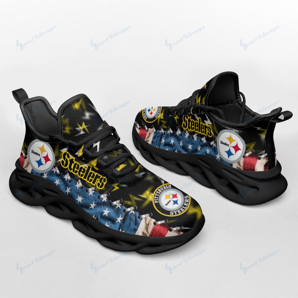 Ideafootwear Pittsburgh Steelers Max Soul Shoes Sneakers For Men And Women 54