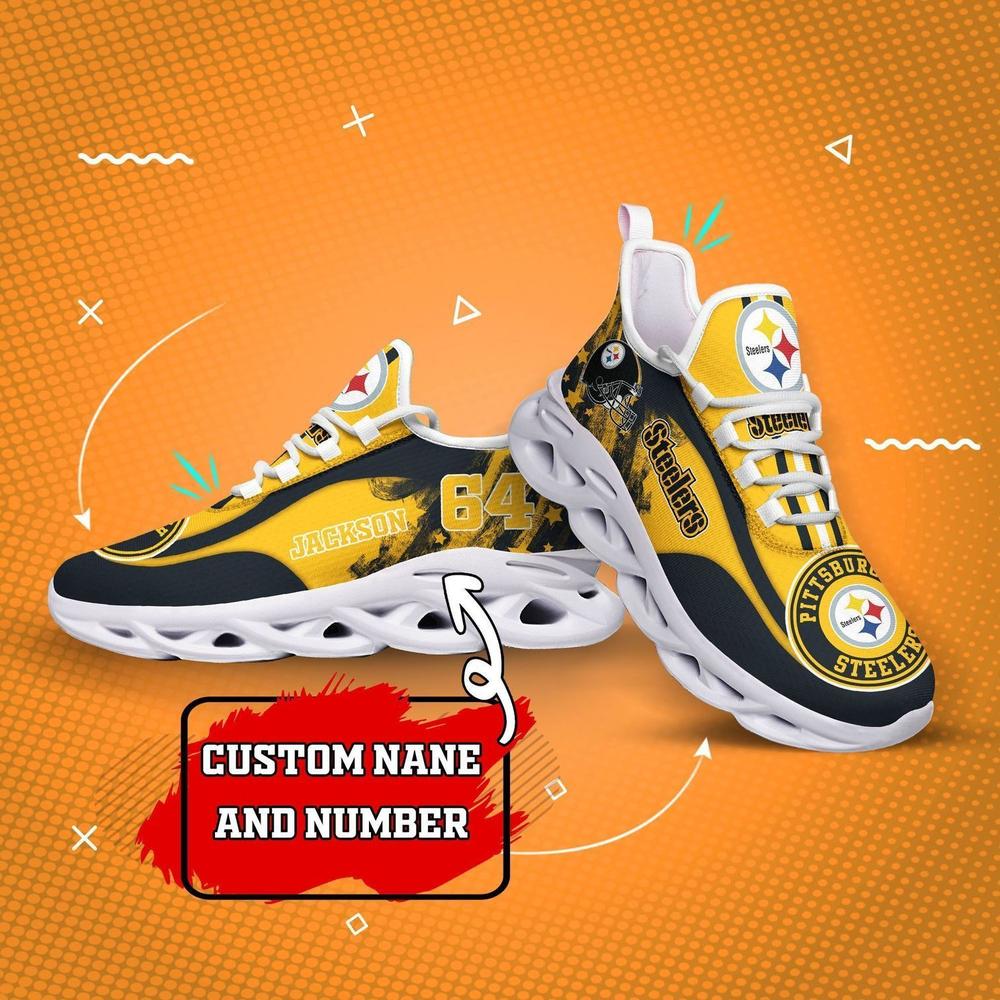 Ideafootwear Pittsburgh Steelers Max Soul Shoes Sneakers For Men And Women 120