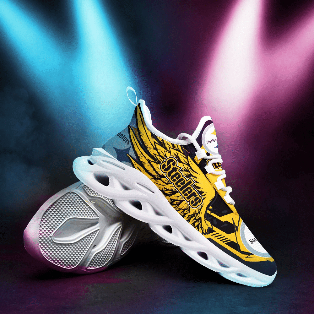 Ideafootwear Pittsburgh Steelers Max Soul Shoes Sneakers For Men And Women 3