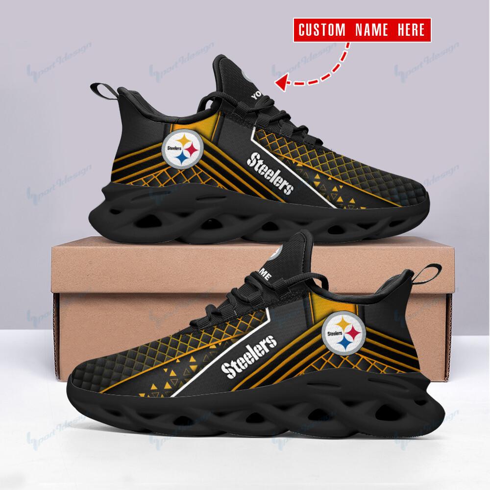 Ideafootwear Pittsburgh Steelers Max Soul Shoes Sneakers For Men And Women 106