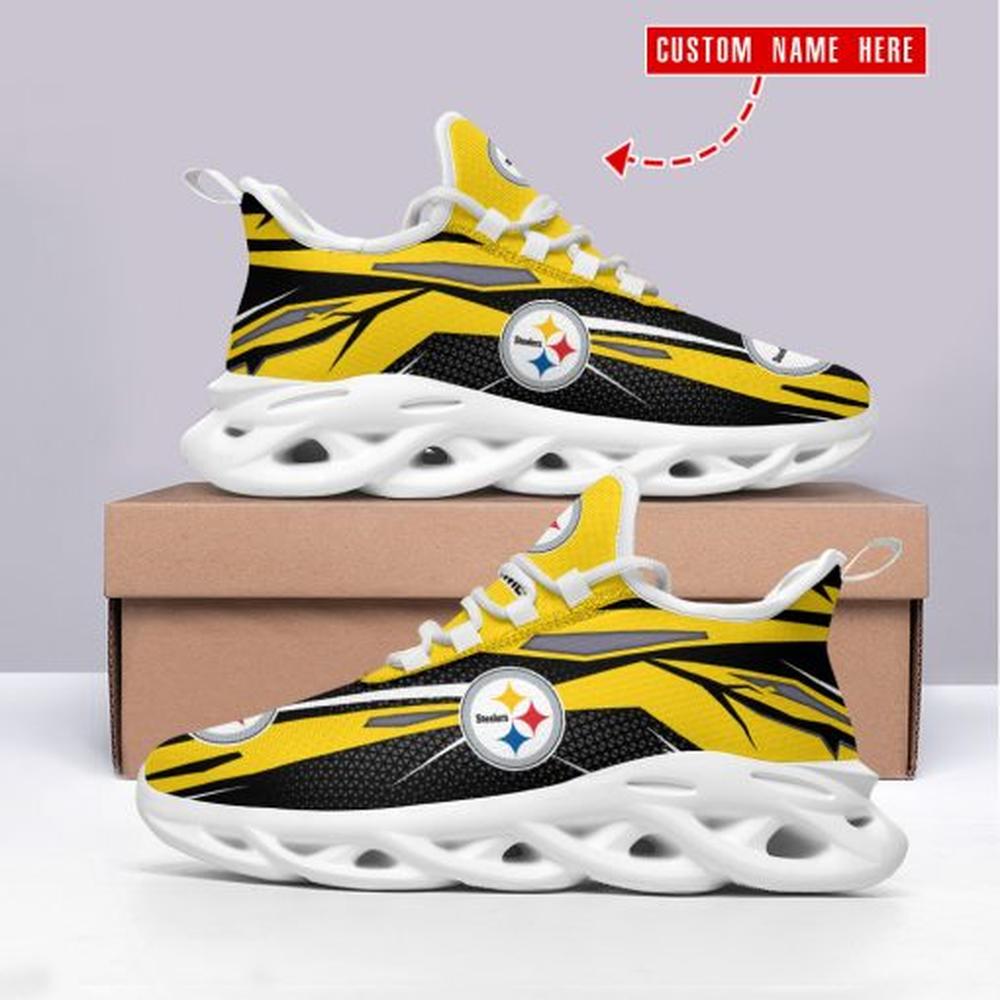 Ideafootwear Pittsburgh Steelers Max Soul Shoes Sneakers For Men And Women 122