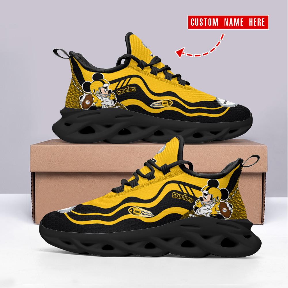 Ideafootwear Pittsburgh Steelers Max Soul Shoes Sneakers For Men And Women 117