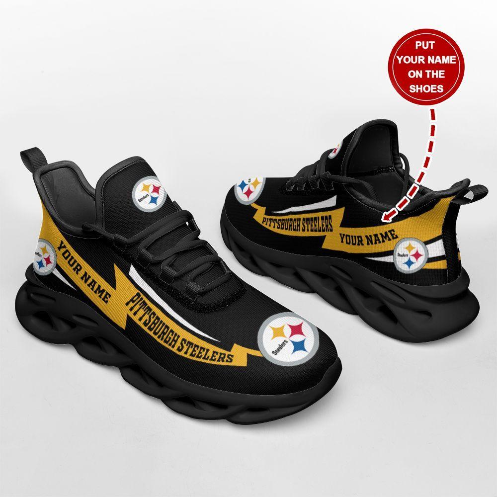 Ideafootwear Pittsburgh Steelers Max Soul Shoes Sneakers For Men And Women 101