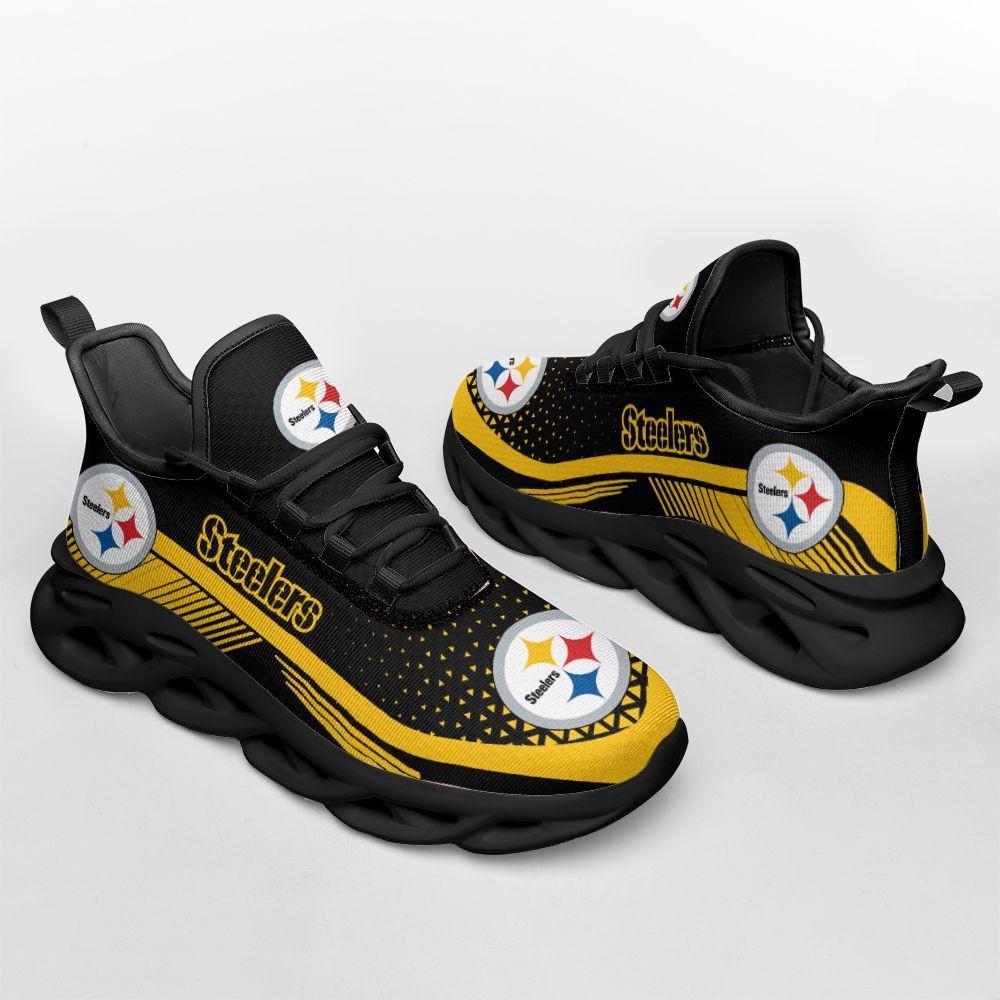 Ideafootwear Pittsburgh Steelers Max Soul Shoes Sneakers For Men And Women 13