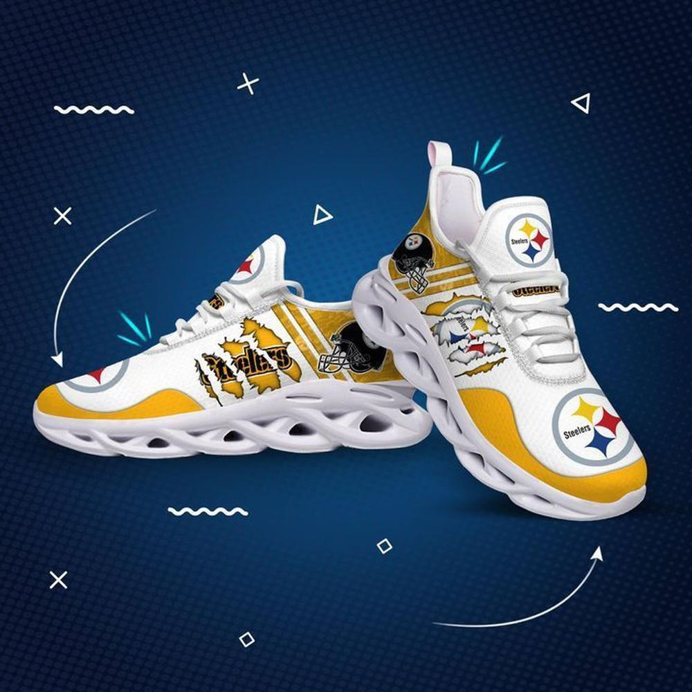 Ideafootwear Pittsburgh Steelers Max Soul Shoes Sneakers For Men And Women 2