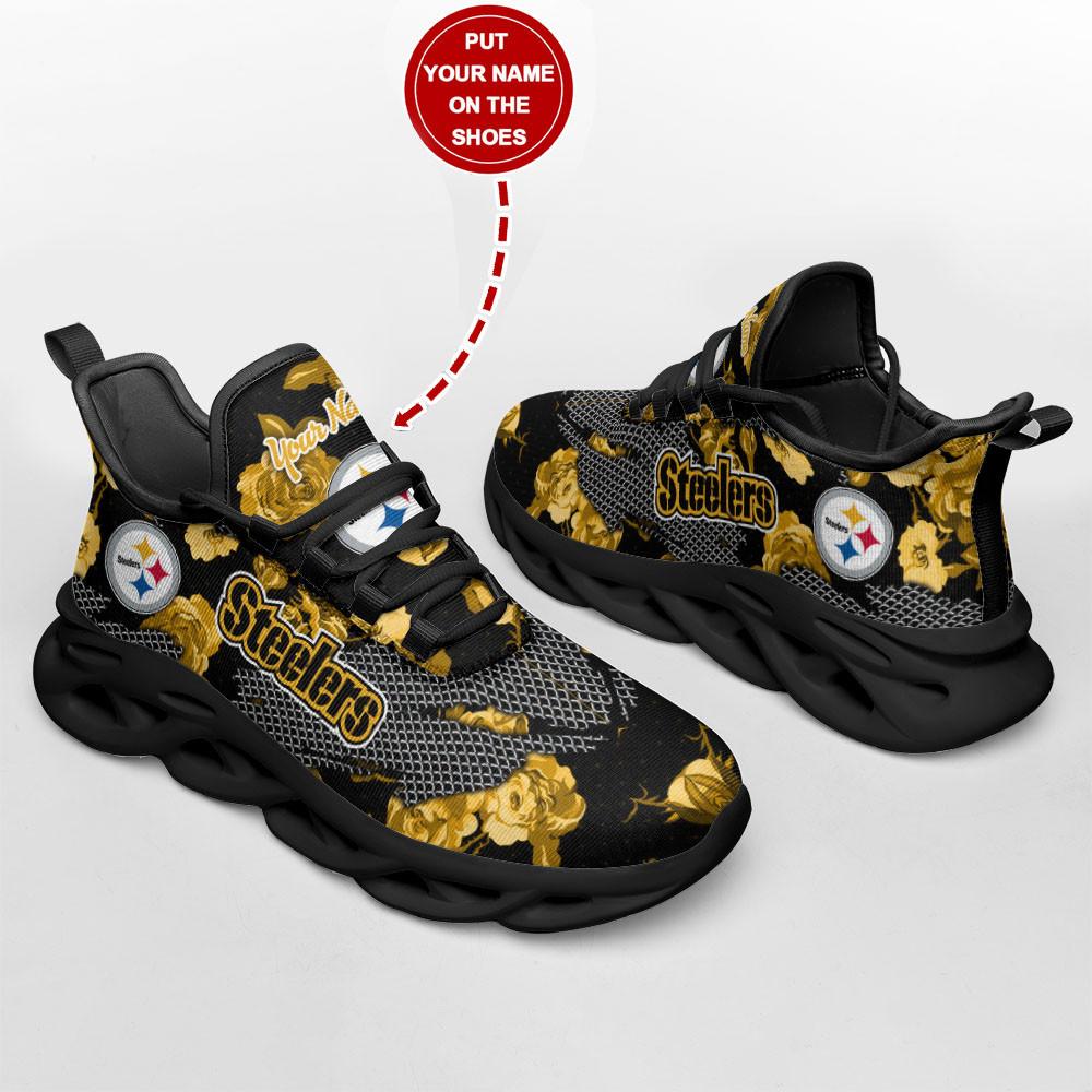 Ideafootwear Pittsburgh Steelers Max Soul Shoes Sneakers For Men And Women 118