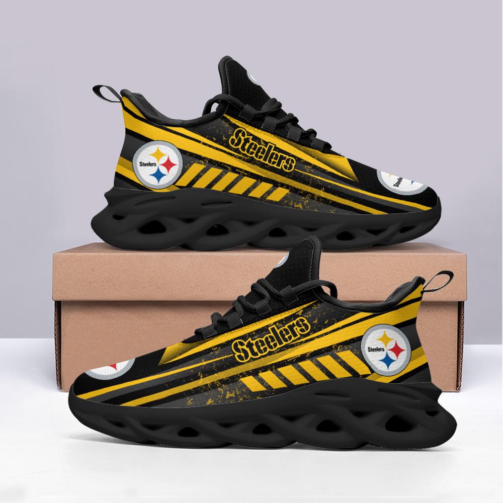 Ideafootwear Pittsburgh Steelers Max Soul Shoes Sneakers For Men And Women 45