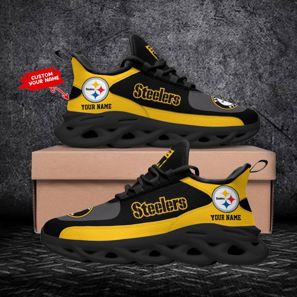 Ideafootwear Pittsburgh Steelers Max Soul Shoes Sneakers For Men And Women 114