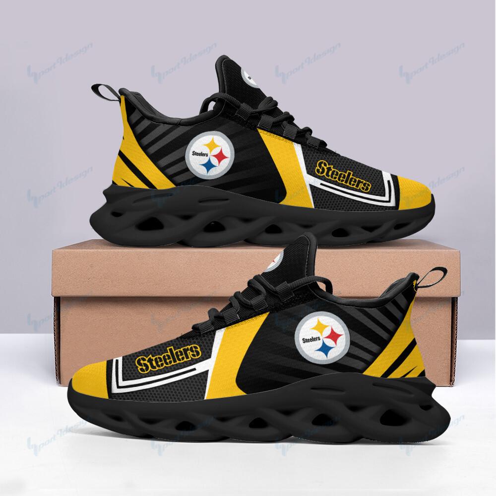 Ideafootwear Pittsburgh Steelers Max Soul Shoes Sneakers For Men And Women 61