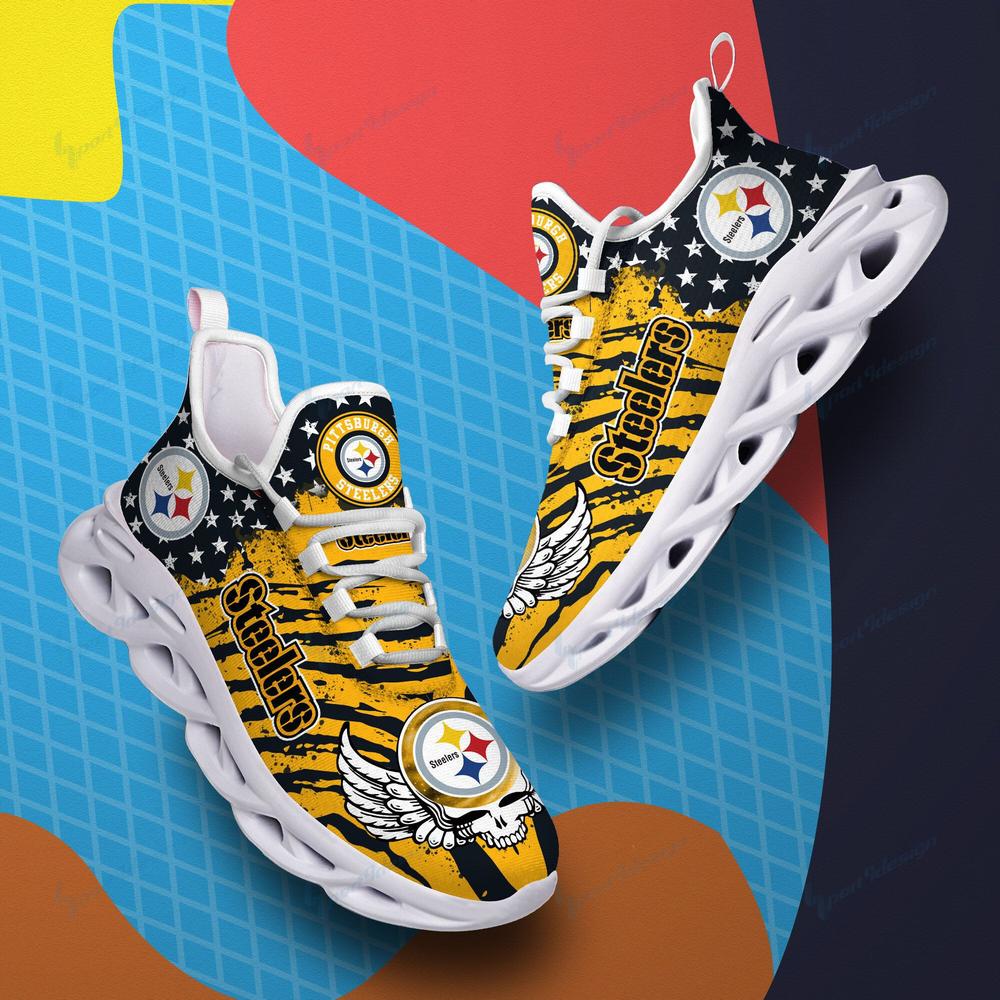 Ideafootwear Pittsburgh Steelers Max Soul Shoes Sneakers For Men And Women 52