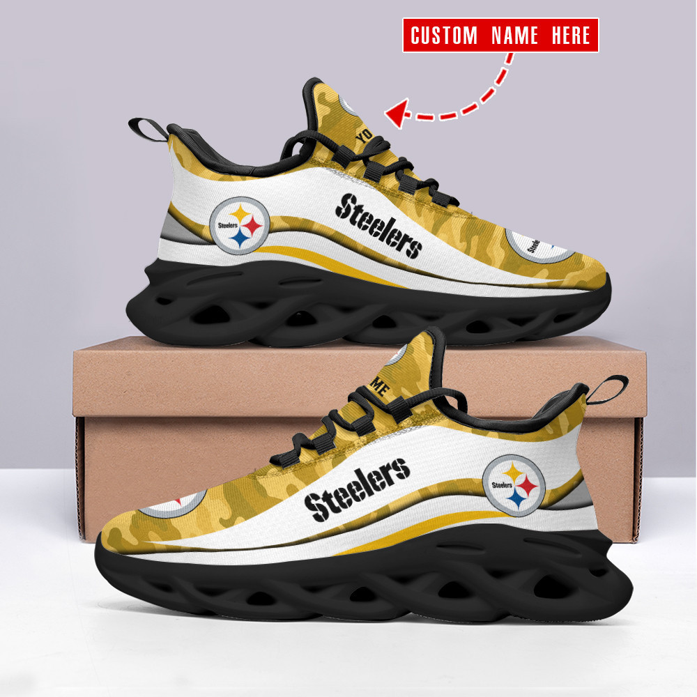 Ideafootwear Pittsburgh Steelers Max Soul Shoes Sneakers For Men And Women 102