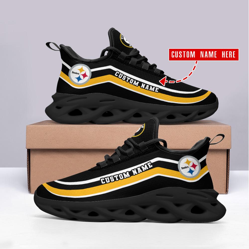 Ideafootwear Pittsburgh Steelers Max Soul Shoes Sneakers For Men And Women 110