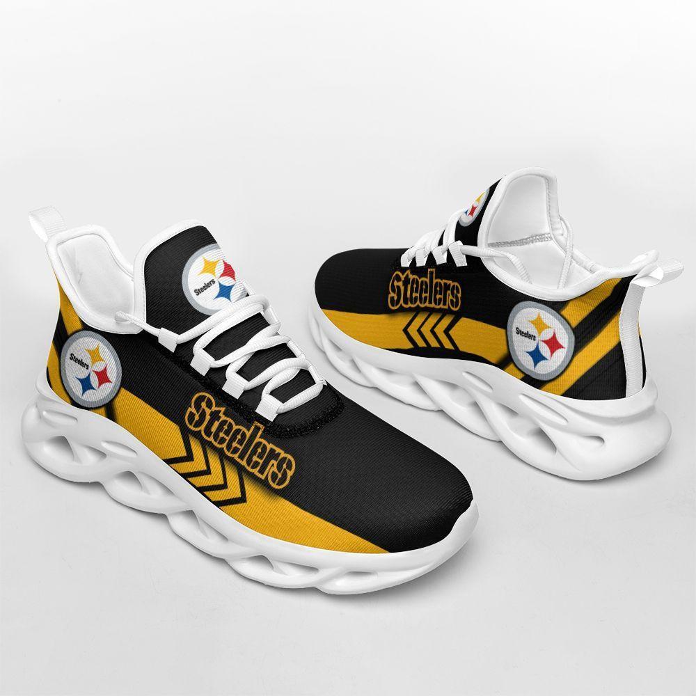 Ideafootwear Pittsburgh Steelers Max Soul Shoes Sneakers For Men And Women 9