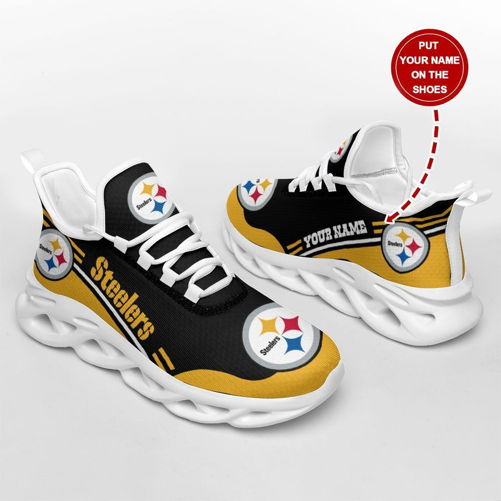 Ideafootwear Pittsburgh Steelers Max Soul Shoes Sneakers For Men And Women 108