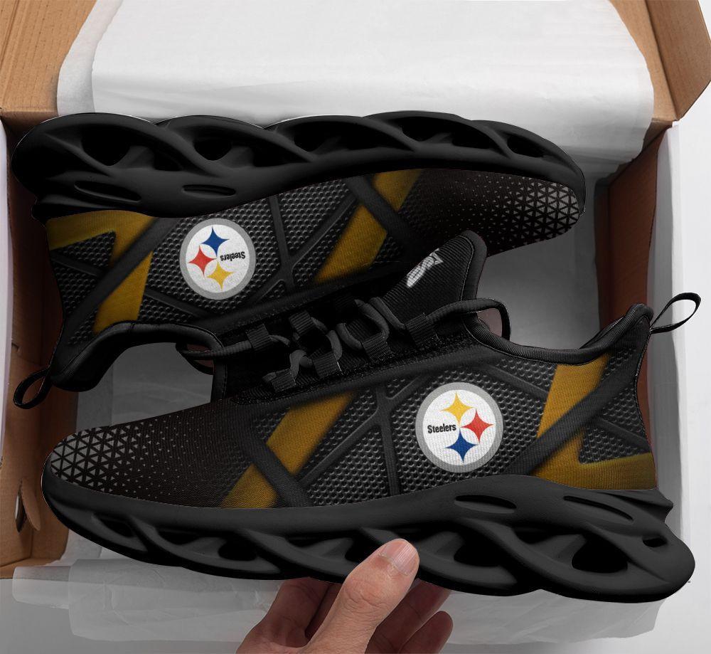 Ideafootwear Pittsburgh Steelers Max Soul Shoes Sneakers For Men And Women 10