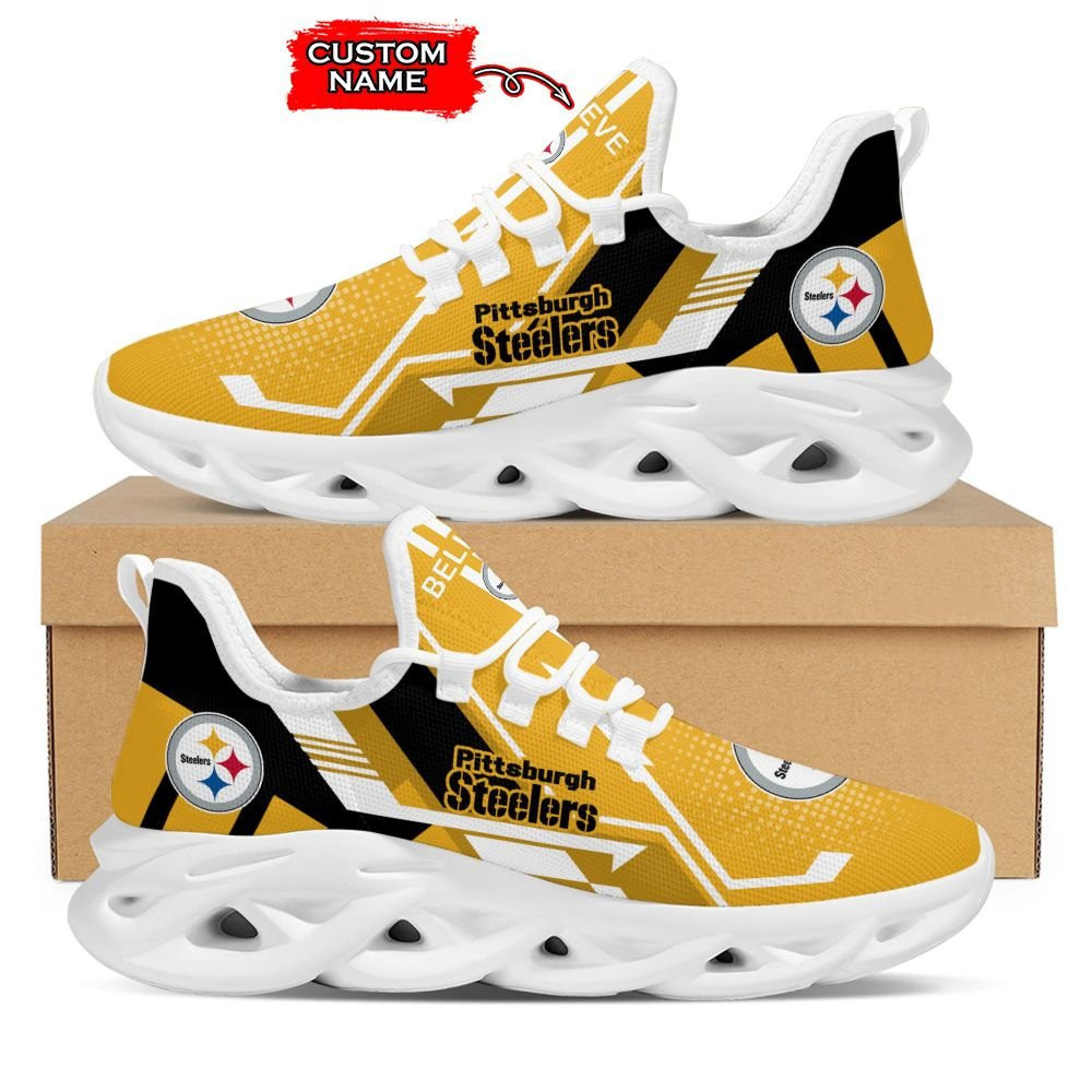 Ideafootwear Pittsburgh Steelers Max Soul Shoes Sneakers For Men And Women 132