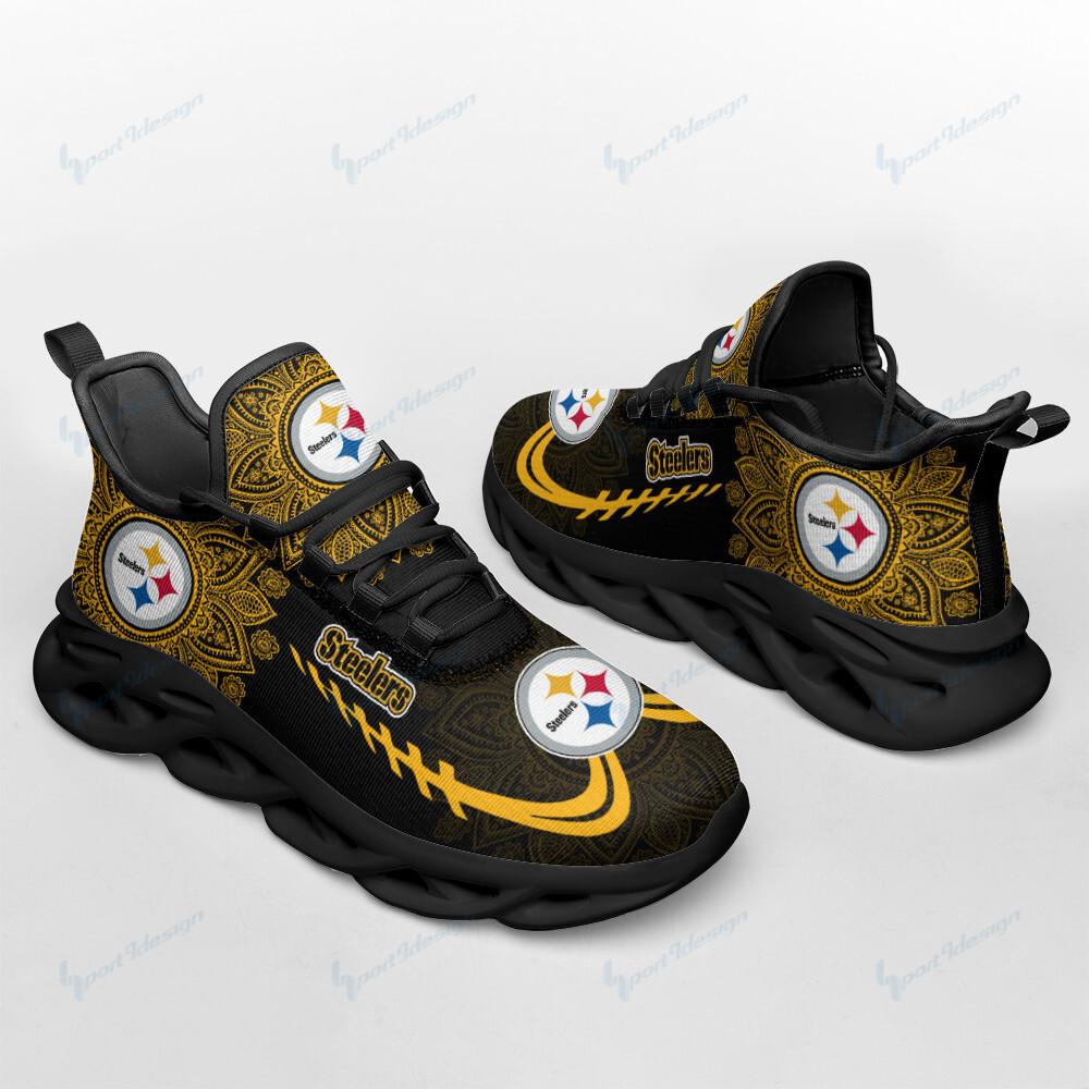 Ideafootwear Pittsburgh Steelers Max Soul Shoes Sneakers For Men And Women 86