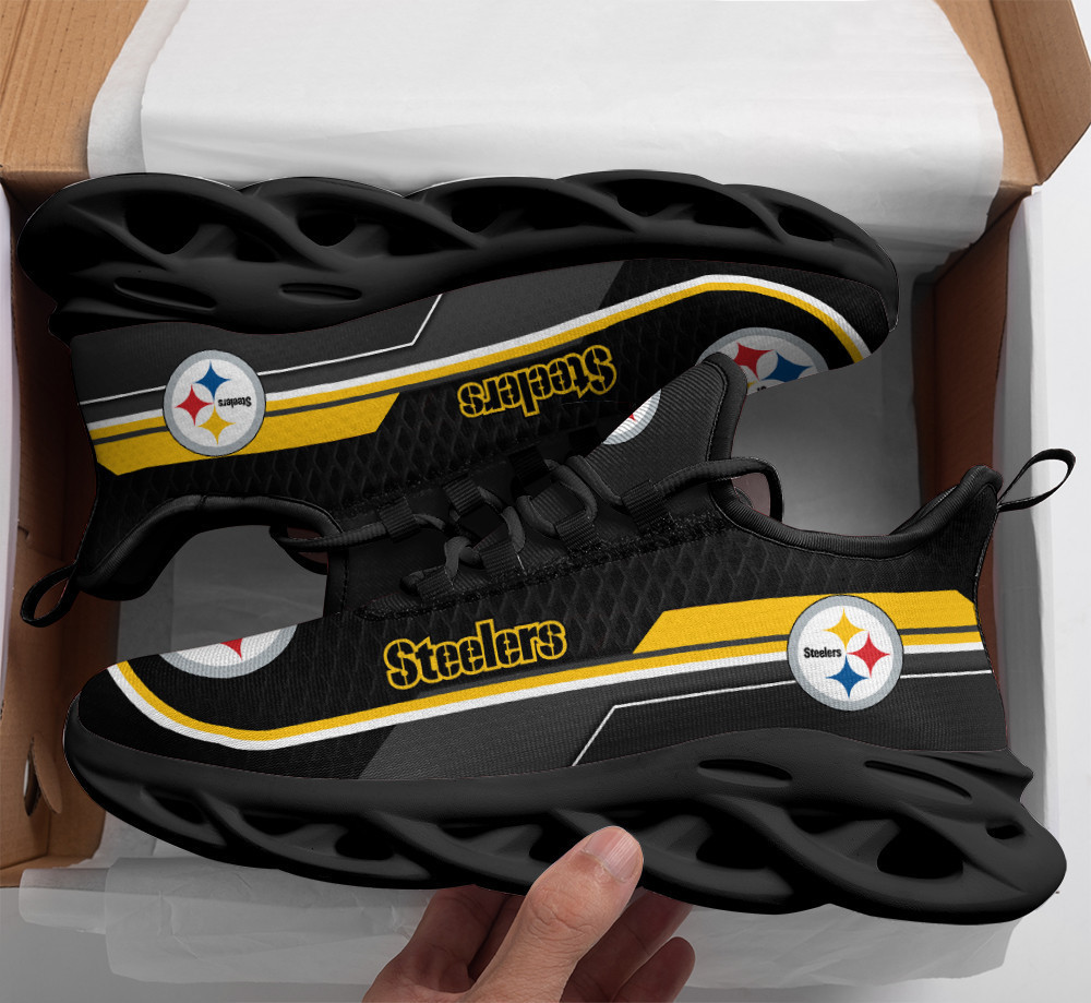 Ideafootwear Pittsburgh Steelers Max Soul Shoes Sneakers For Men And Women 174