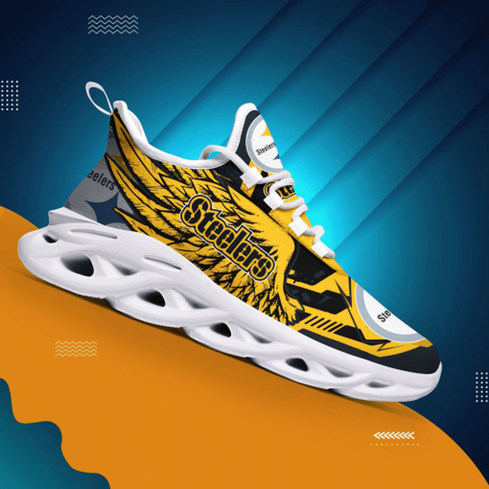 Ideafootwear Pittsburgh Steelers Max Soul Shoes Sneakers For Men And Women 3