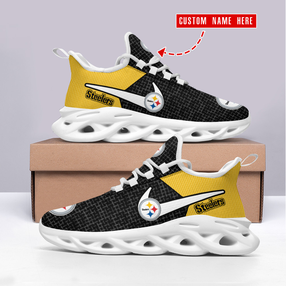 Ideafootwear Pittsburgh Steelers Max Soul Shoes Sneakers For Men And Women 123