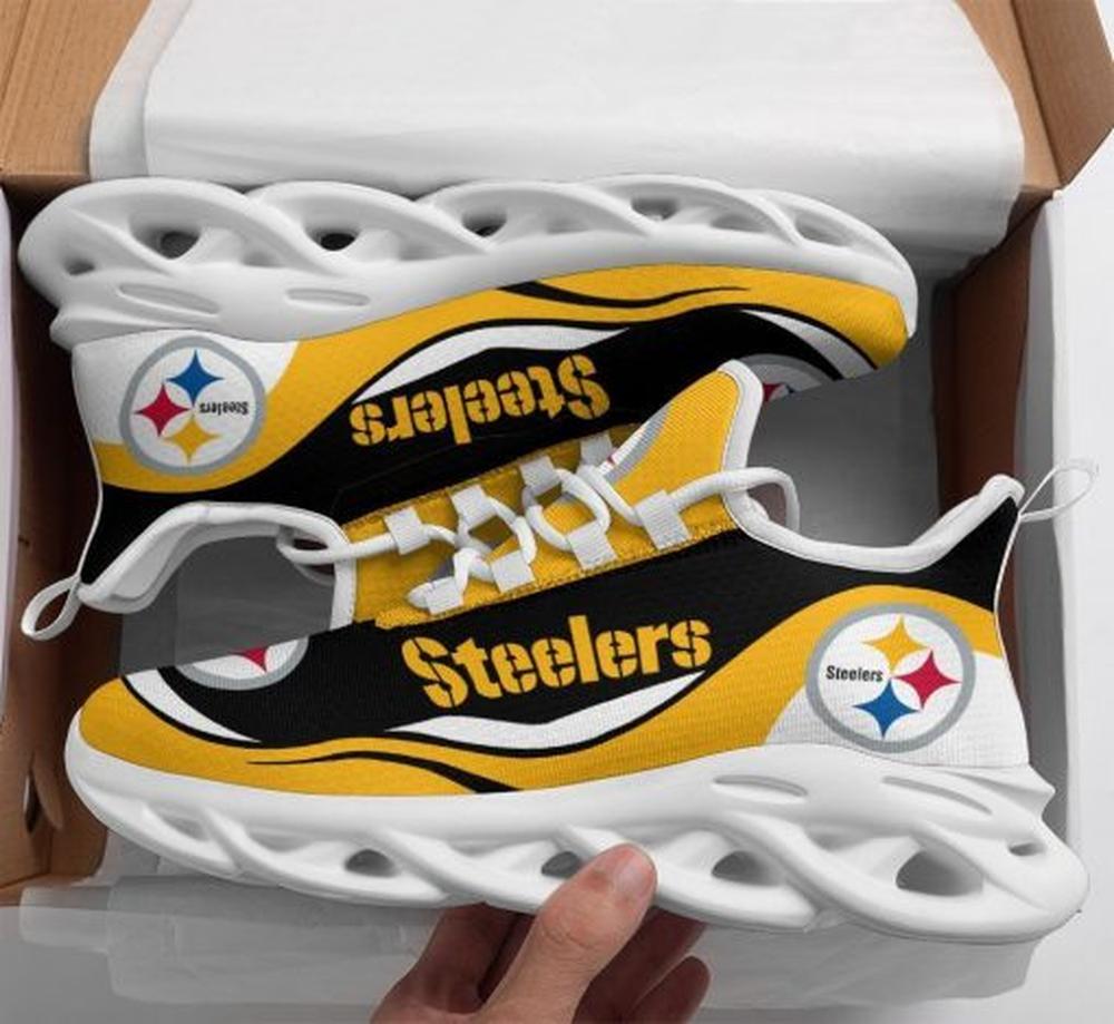 Ideafootwear Pittsburgh Steelers Max Soul Shoes Sneakers For Men And Women 43