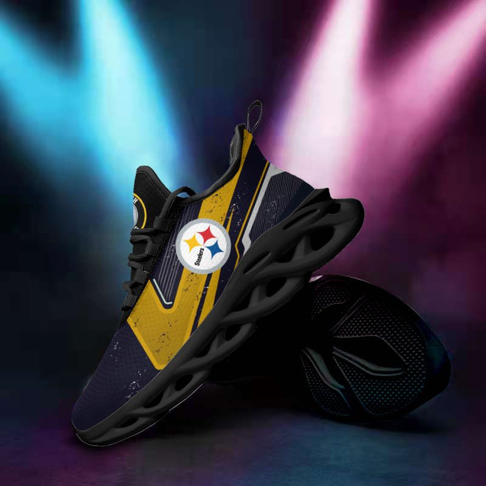 Ideafootwear Pittsburgh Steelers Max Soul Shoes Sneakers For Men And Women 154