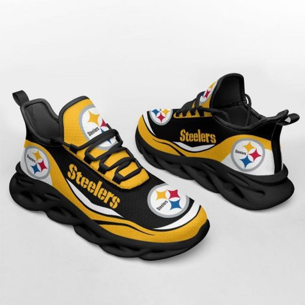 Ideafootwear Pittsburgh Steelers Max Soul Shoes Sneakers For Men And Women 43