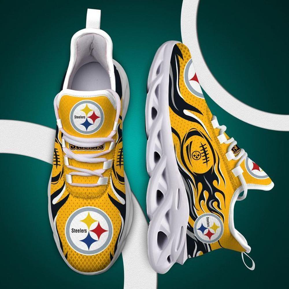 Ideafootwear Pittsburgh Steelers Max Soul Shoes Sneakers For Men And Women 11