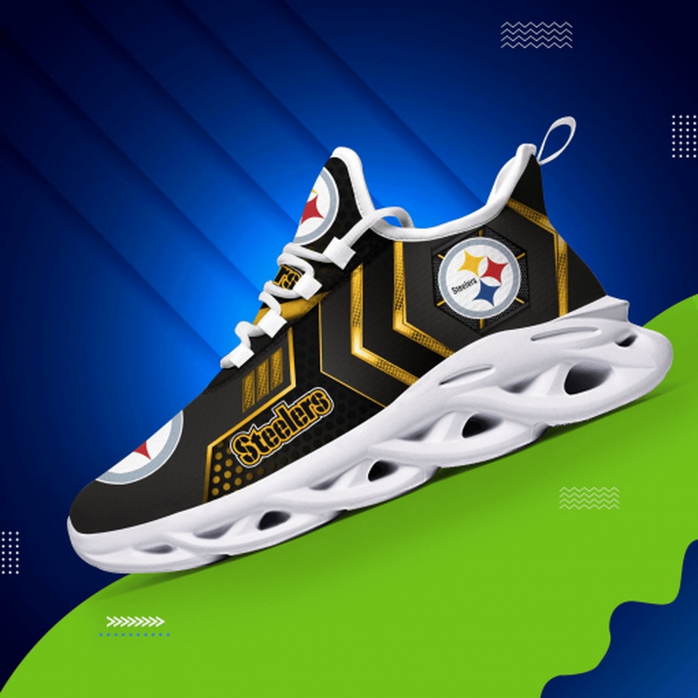 Ideafootwear Pittsburgh Steelers Max Soul Shoes Sneakers For Men And Women 6