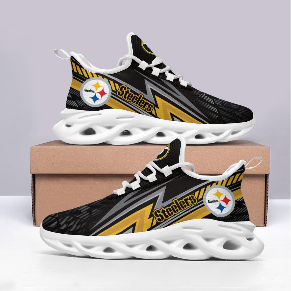 Ideafootwear Pittsburgh Steelers Max Soul Shoes Sneakers For Men And Women 46