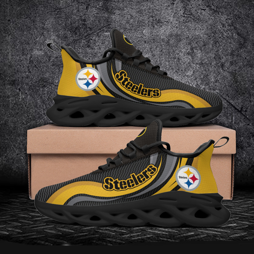 Ideafootwear Pittsburgh Steelers Max Soul Shoes Sneakers For Men And Women 171