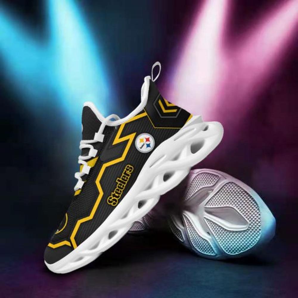 Ideafootwear Pittsburgh Steelers Max Soul Shoes Sneakers For Men And Women 39