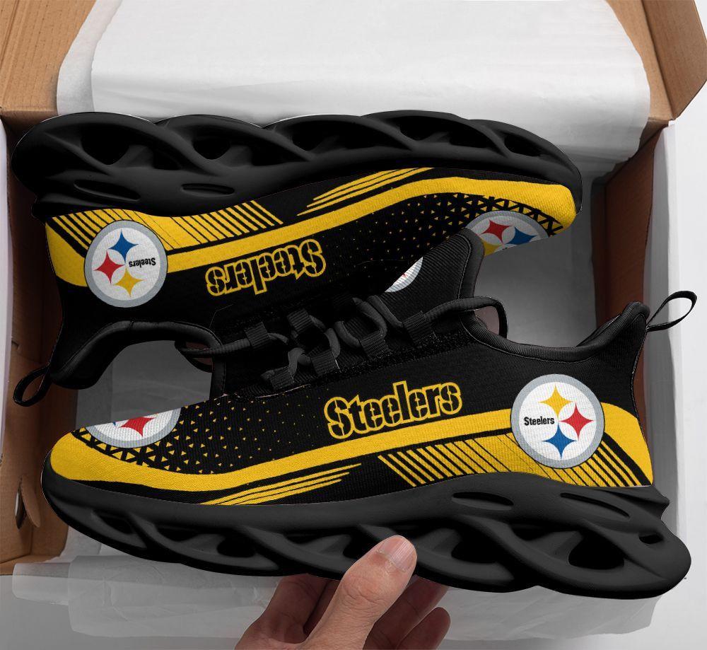 Ideafootwear Pittsburgh Steelers Max Soul Shoes Sneakers For Men And Women 13