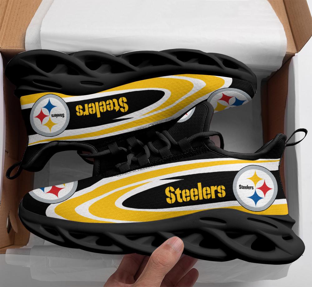 Ideafootwear Pittsburgh Steelers Max Soul Shoes Sneakers For Men And Women 47