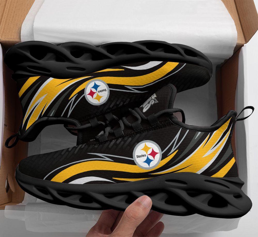 Ideafootwear Pittsburgh Steelers Max Soul Shoes Sneakers For Men And Women 24