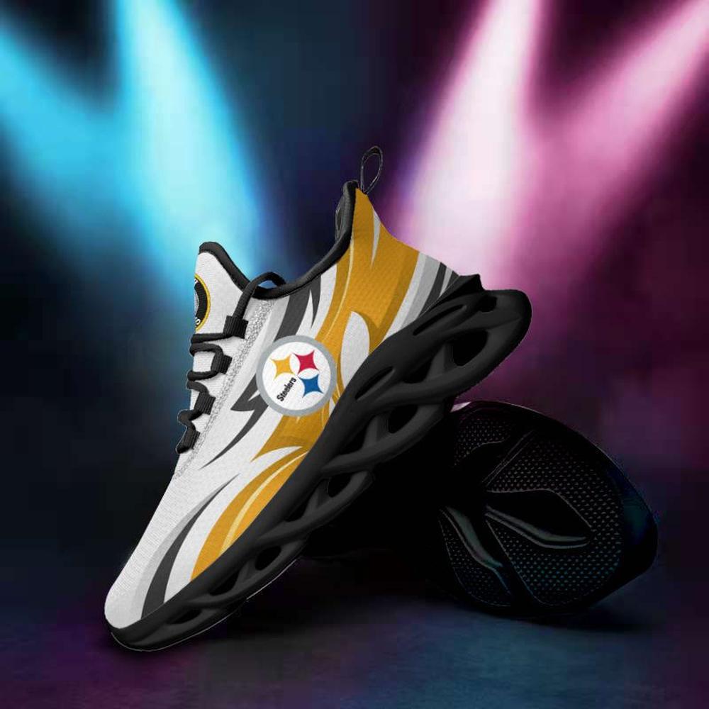 Ideafootwear Pittsburgh Steelers Max Soul Shoes Sneakers For Men And Women 35