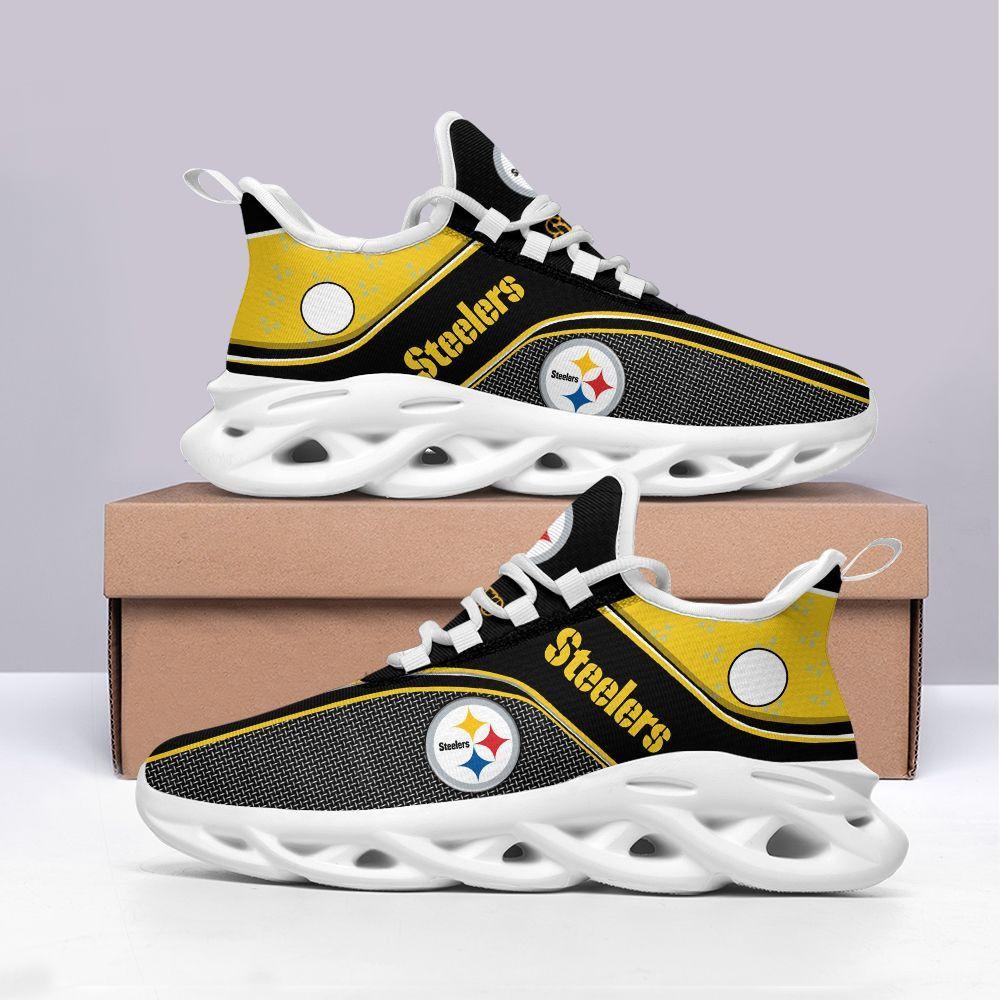 Ideafootwear Pittsburgh Steelers Max Soul Shoes Sneakers For Men And Women 36