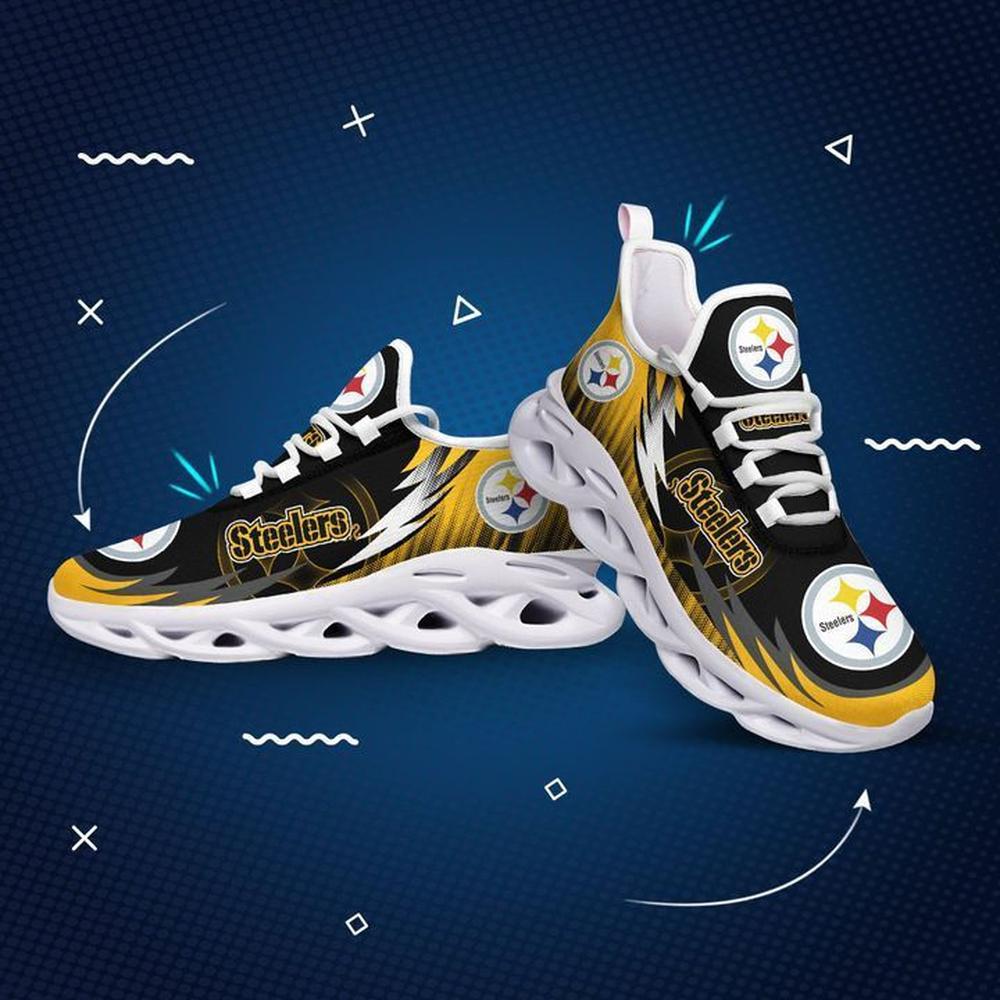 Ideafootwear Pittsburgh Steelers Max Soul Shoes Sneakers For Men And Women 4