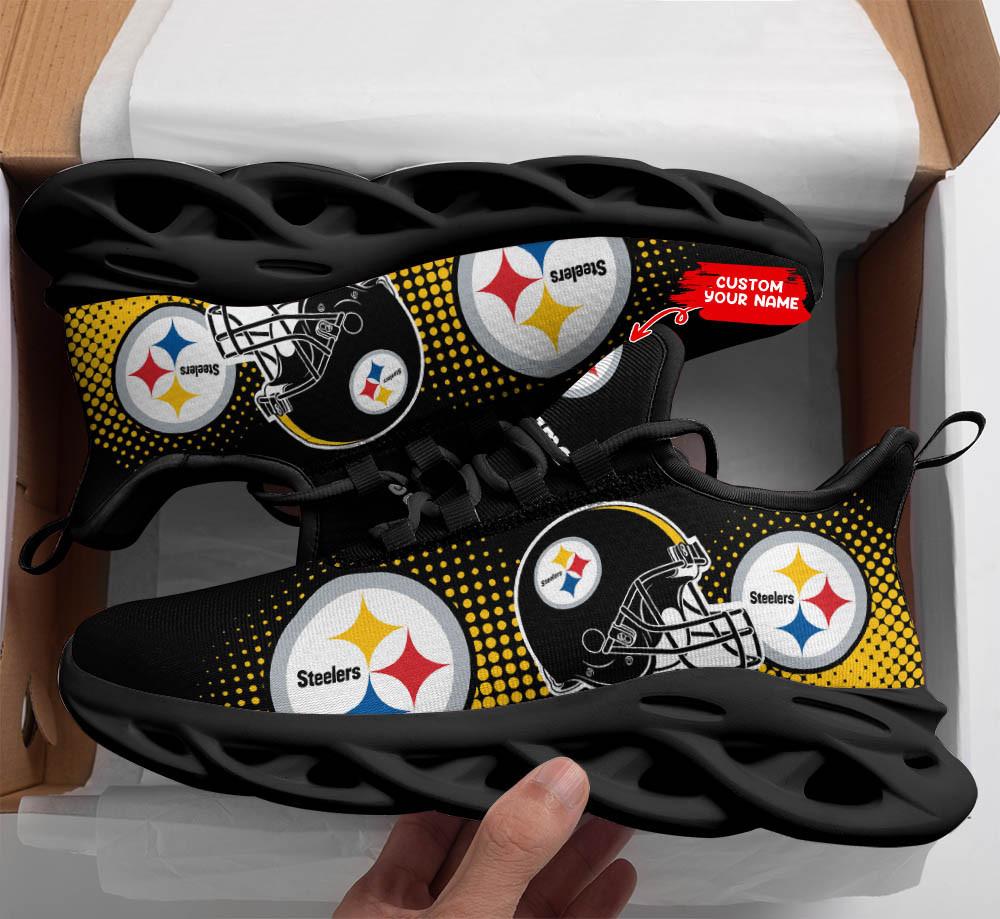 Ideafootwear Pittsburgh Steelers Max Soul Shoes Sneakers For Men And Women 116