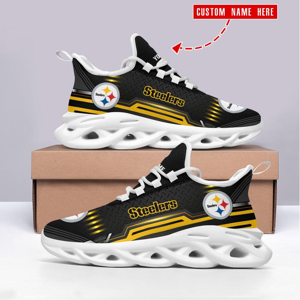 Ideafootwear Pittsburgh Steelers Max Soul Shoes Sneakers For Men And Women 107