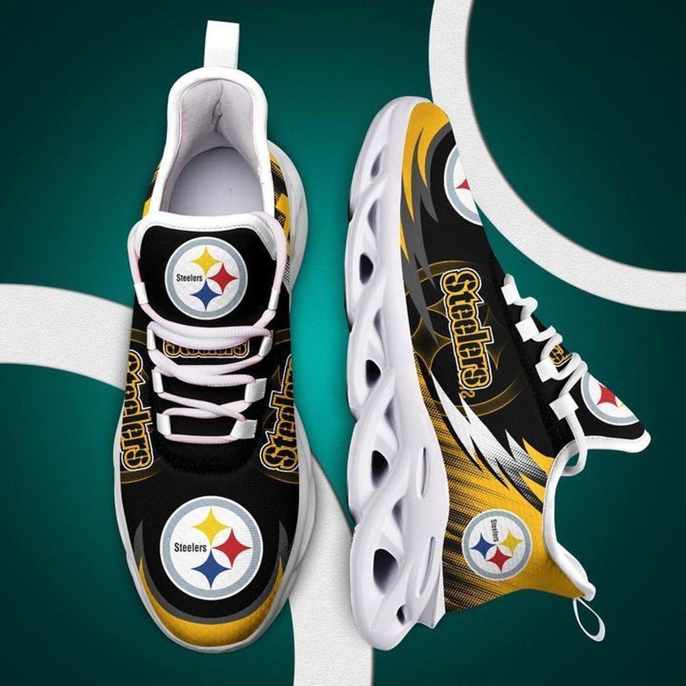 Ideafootwear Pittsburgh Steelers Max Soul Shoes Sneakers For Men And Women 4