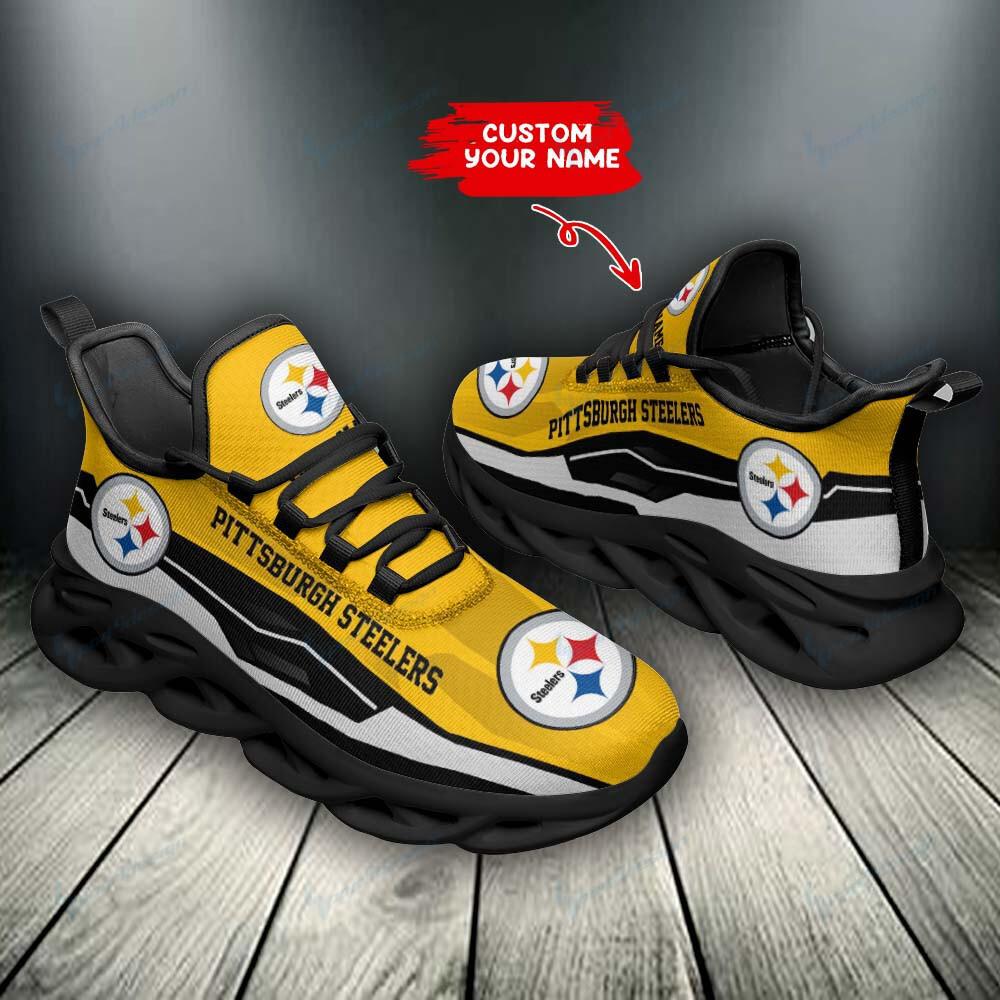 Ideafootwear Pittsburgh Steelers Max Soul Shoes Sneakers For Men And Women 105