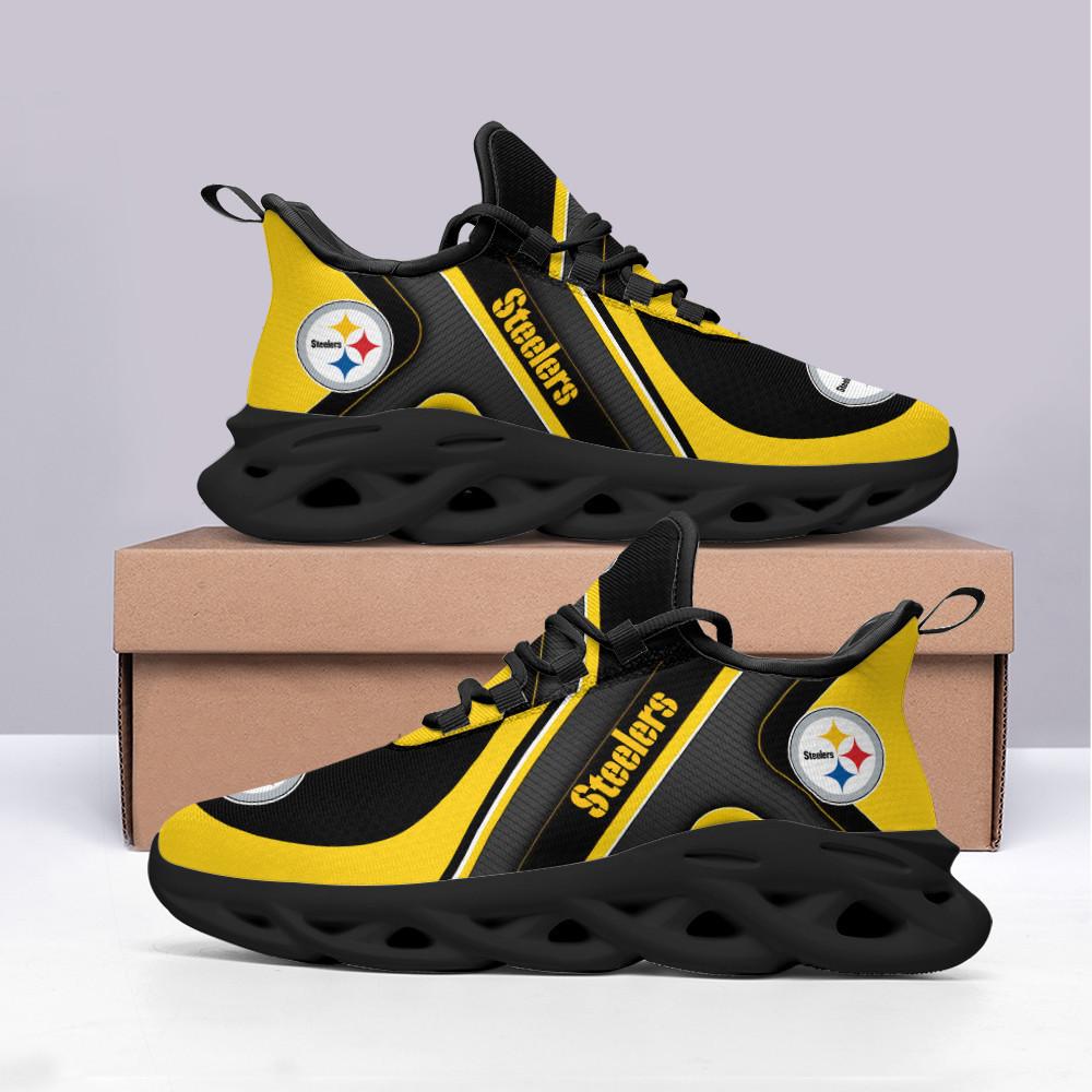 Ideafootwear Pittsburgh Steelers Max Soul Shoes Sneakers For Men And Women 38