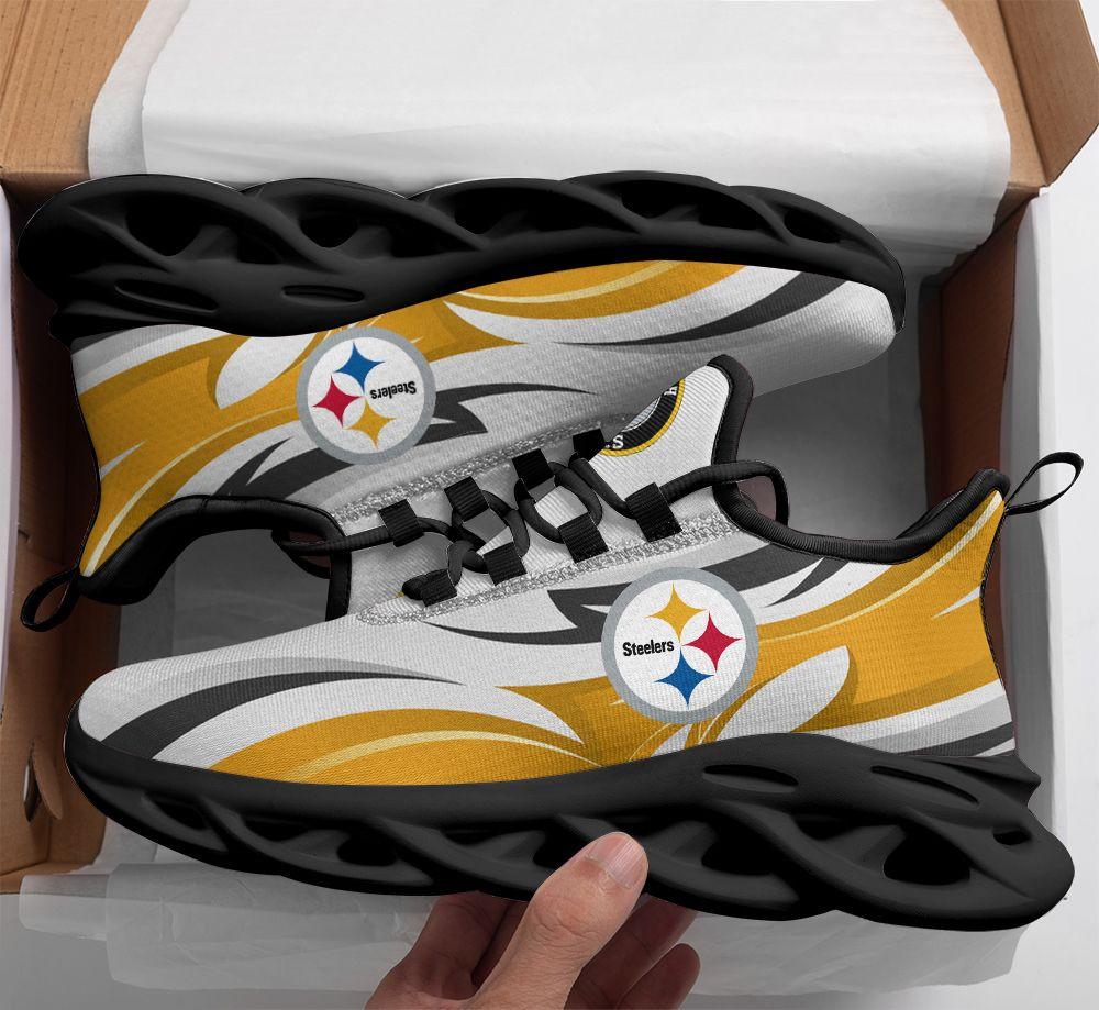 Ideafootwear Pittsburgh Steelers Max Soul Shoes Sneakers For Men And Women 35