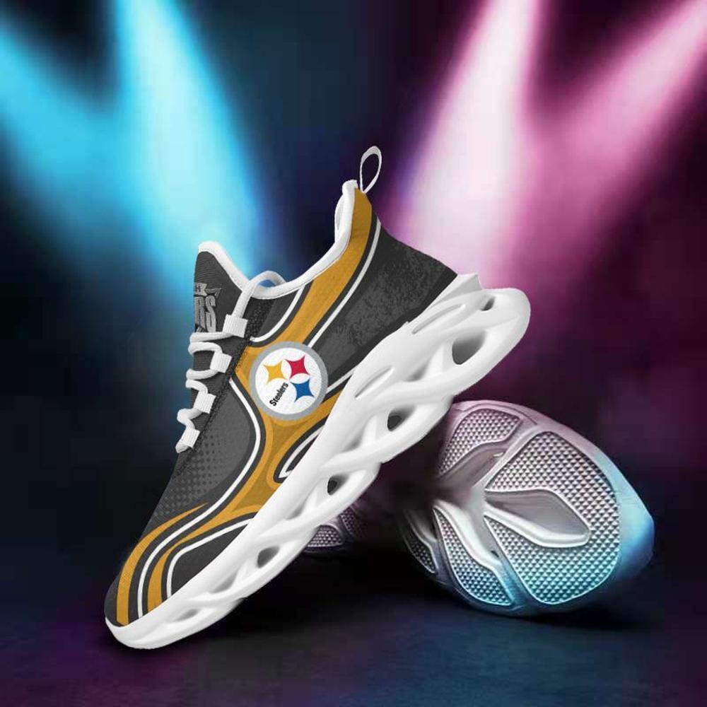 Ideafootwear Pittsburgh Steelers Max Soul Shoes Sneakers For Men And Women 40
